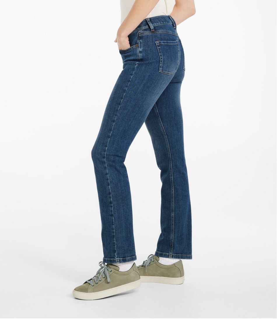 Women's BeanFlex® Jeans, Mid-Rise Straight-Leg L.L.Bean Popular