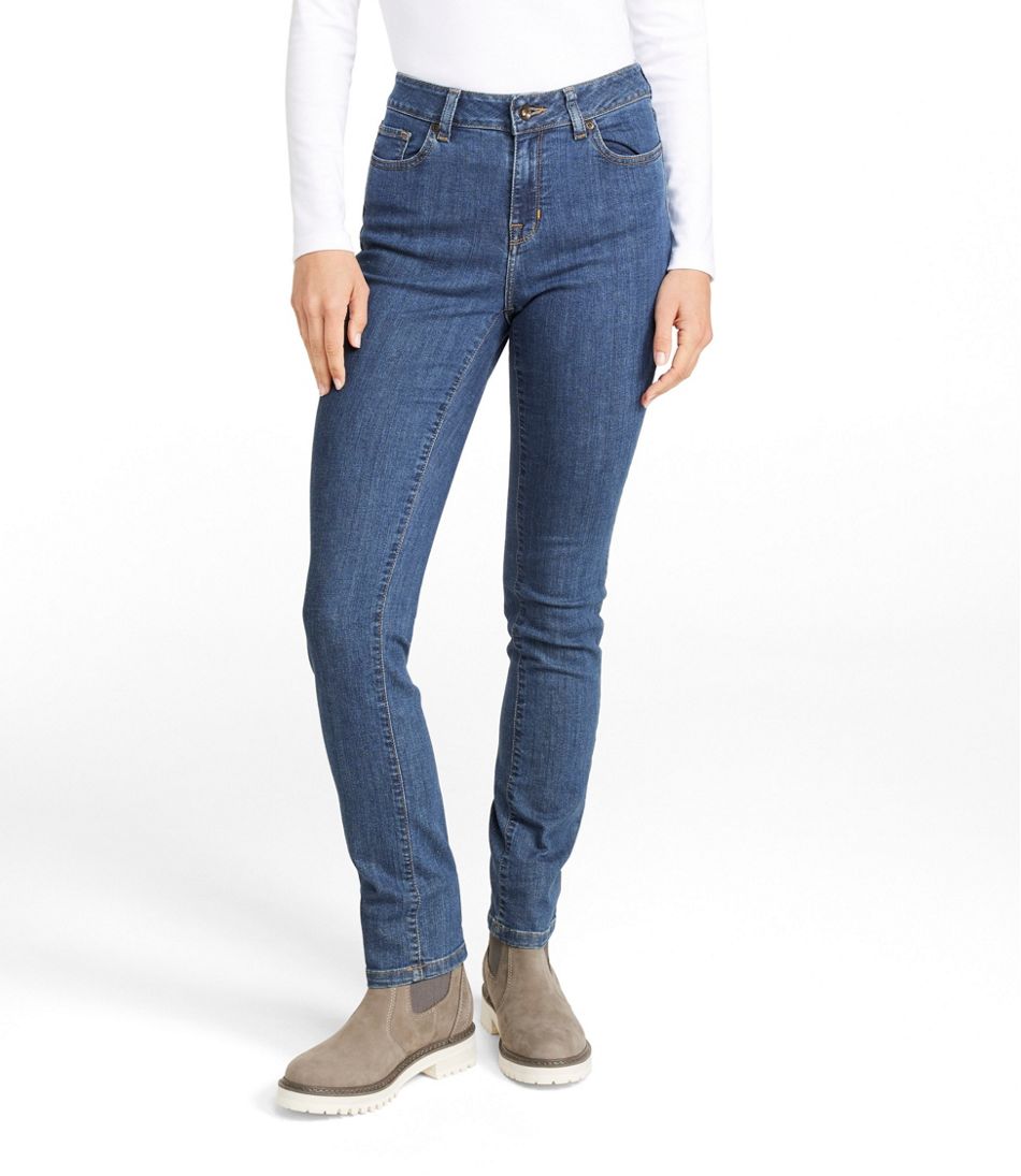 Women's True Shape Jeans, High-Rise Slim-Leg L.L.Bean Recommended