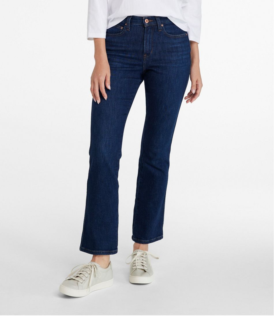 Women's L.L.Bean Everyday Stretch Jeans, High-Rise Mini Bootcut Ankle L.L.Bean Classic