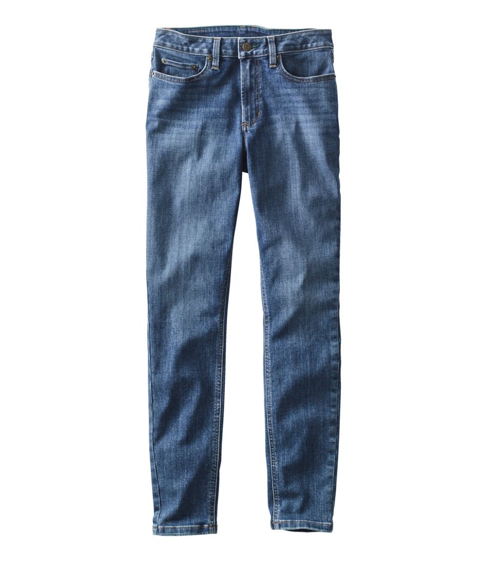 Women's BeanFlex® Jeans, High-Rise Slim-Leg Ankle L.L.Bean Everyday