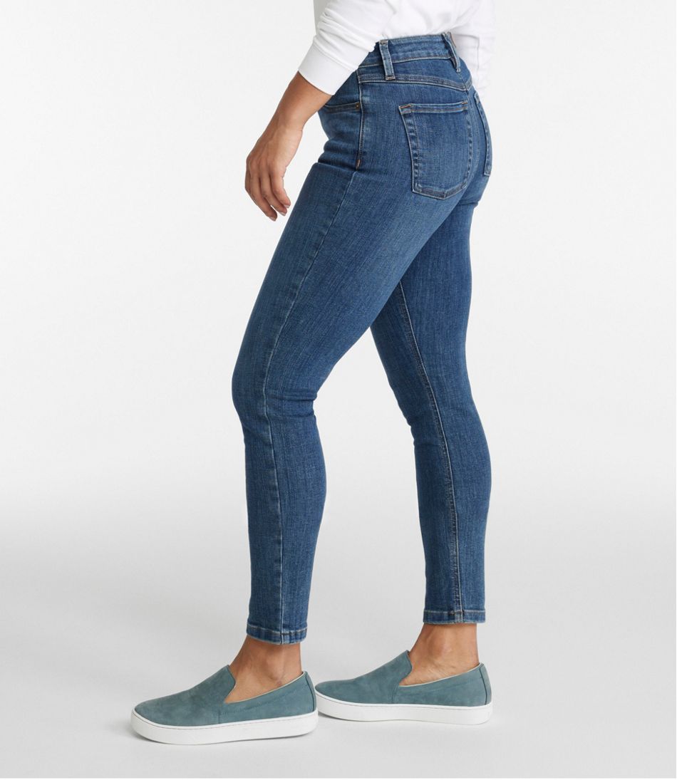 Women's BeanFlex® Jeans, High-Rise Slim-Leg Ankle L.L.Bean Everyday