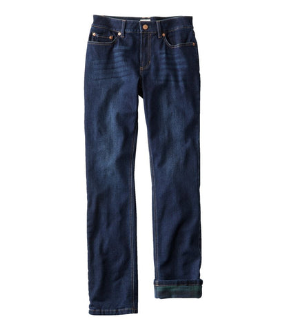 Women's BeanFlex® Jeans, Mid-Rise Straight-Leg Lined L.L.Bean Value