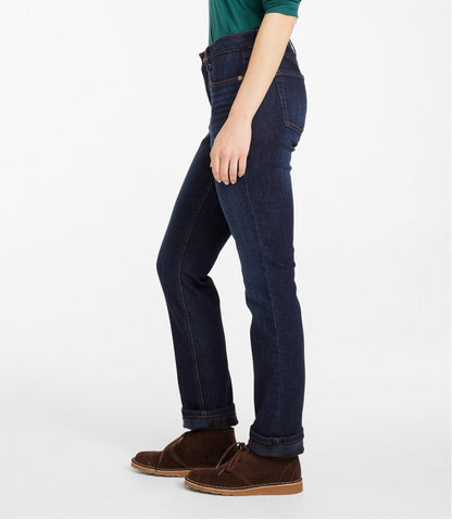 Women's BeanFlex® Jeans, Mid-Rise Straight-Leg Lined L.L.Bean Value