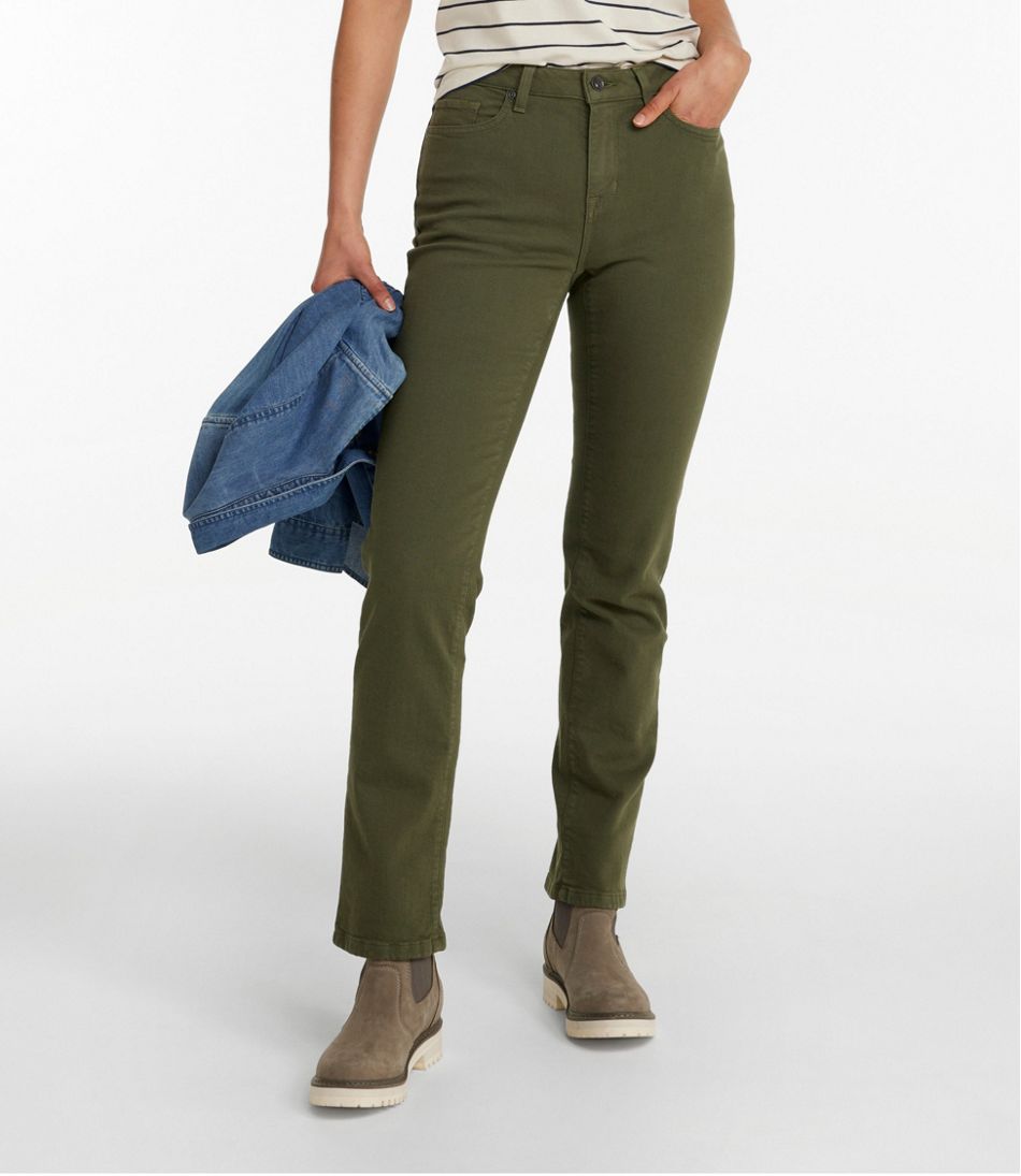 Women's True Shape Jeans, High-Rise Straight-Leg Colors L.L.Bean New