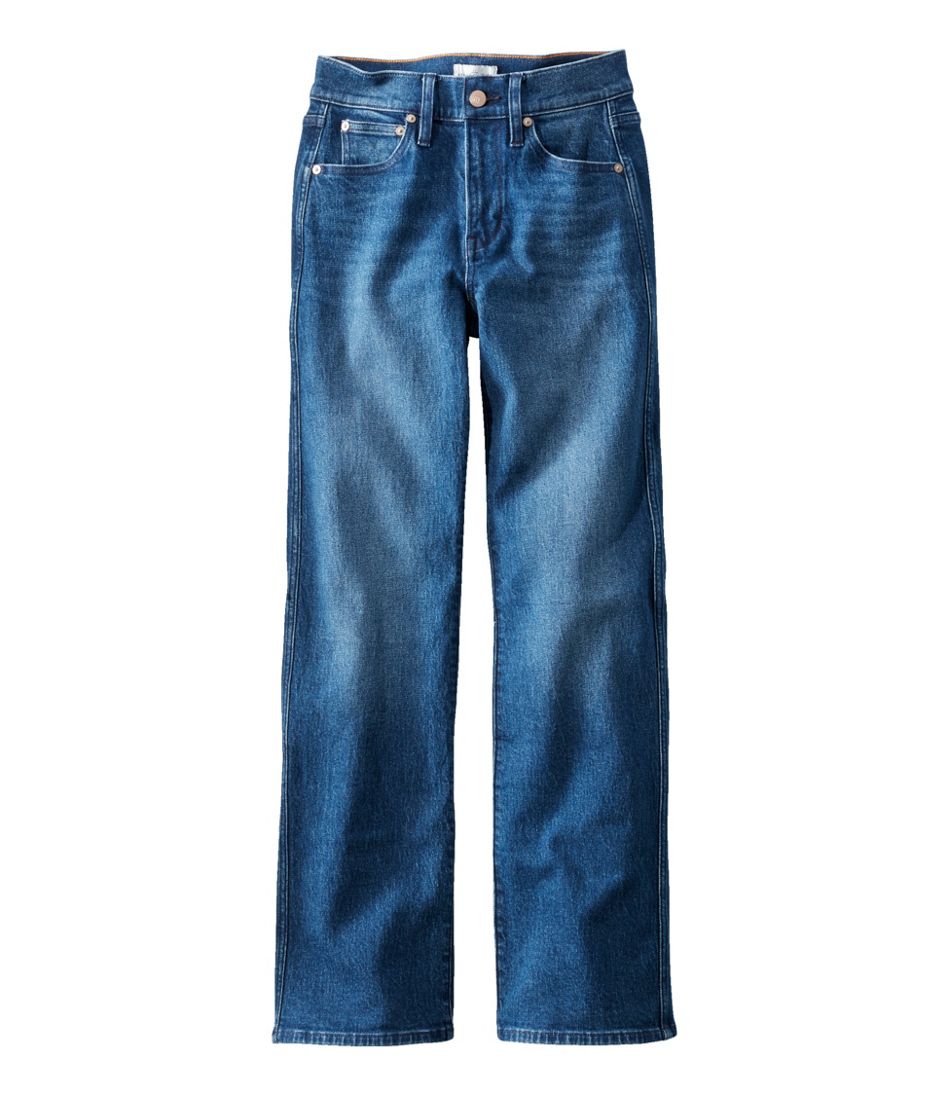 Women's Signature Original Jeans, High-Rise Straight-Leg L.L.Bean Popular