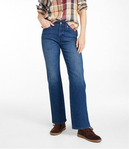Women's Signature Original Jeans, High-Rise Straight-Leg L.L.Bean Popular