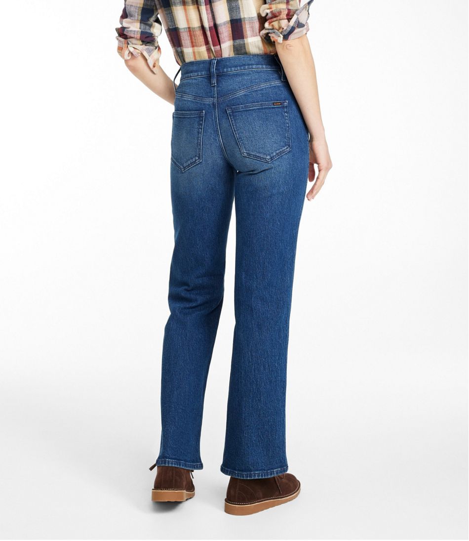 Women's Signature Original Jeans, High-Rise Straight-Leg L.L.Bean Popular