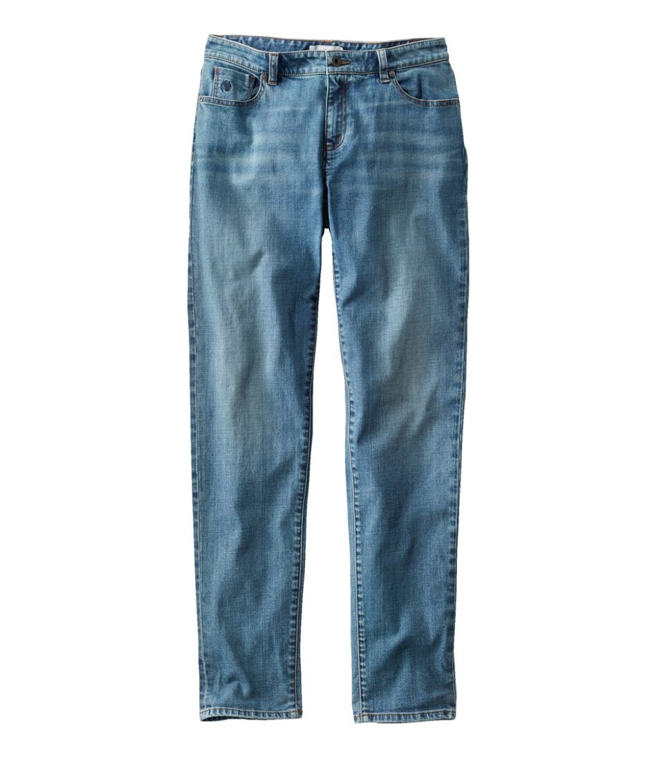 Women's Signature Organic Denim Boyfriend Jeans, Low-Rise Straight-Leg L.L.Bean Best Seller