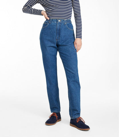 Women's Double L® Jeans, Ultra High-Rise Comfort Waist Tapered Leg L.L.Bean Recommended