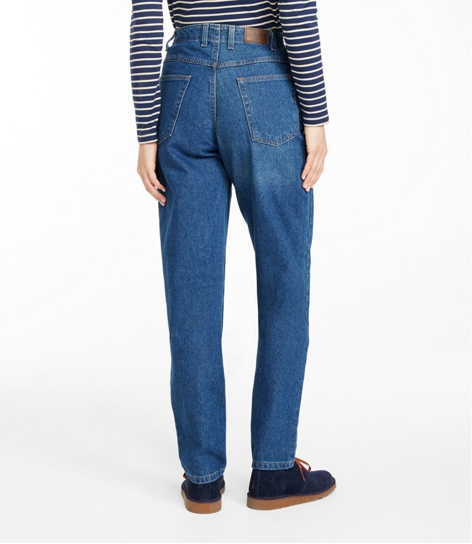 Women's Double L® Jeans, Ultra High-Rise Comfort Waist Tapered Leg L.L.Bean Recommended