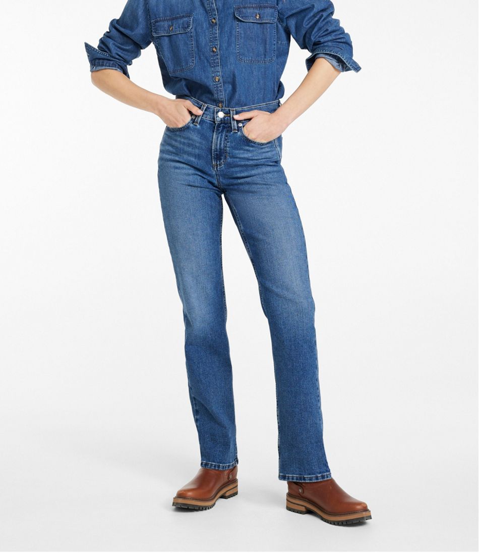 Women's 207 Vintage Jeans, High-Rise Straight-Leg L.L.Bean Classic