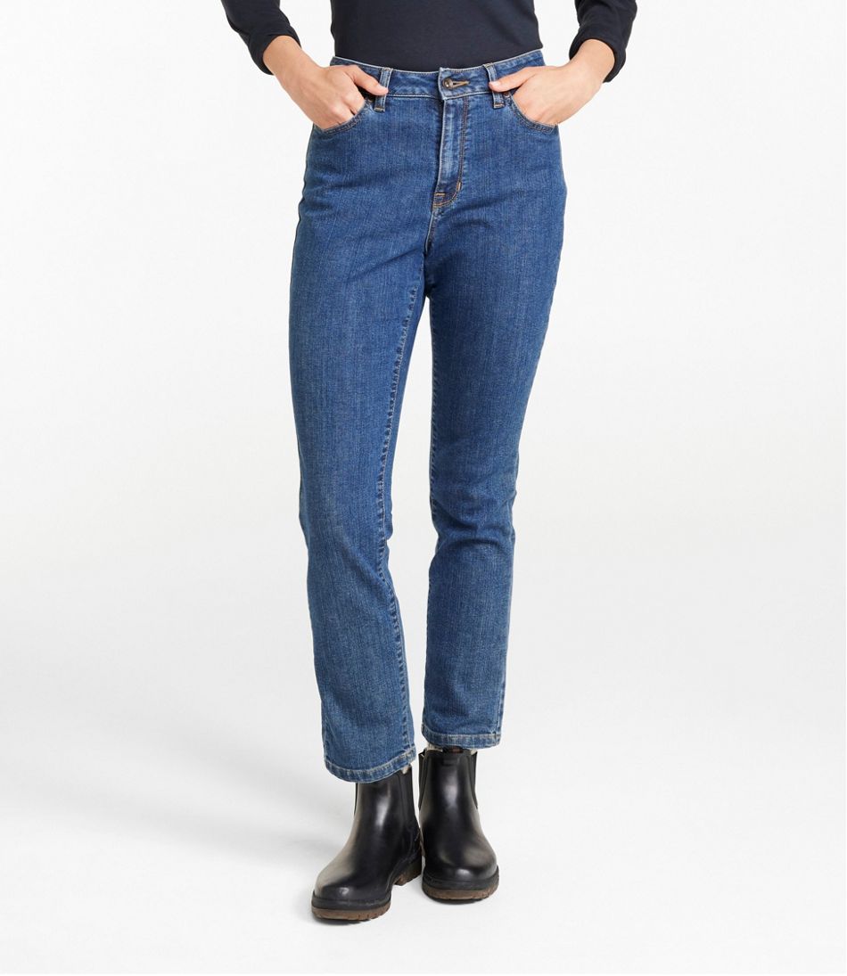 Women's True Shape Jeans, High-Rise Slim-Leg Ankle L.L.Bean Value