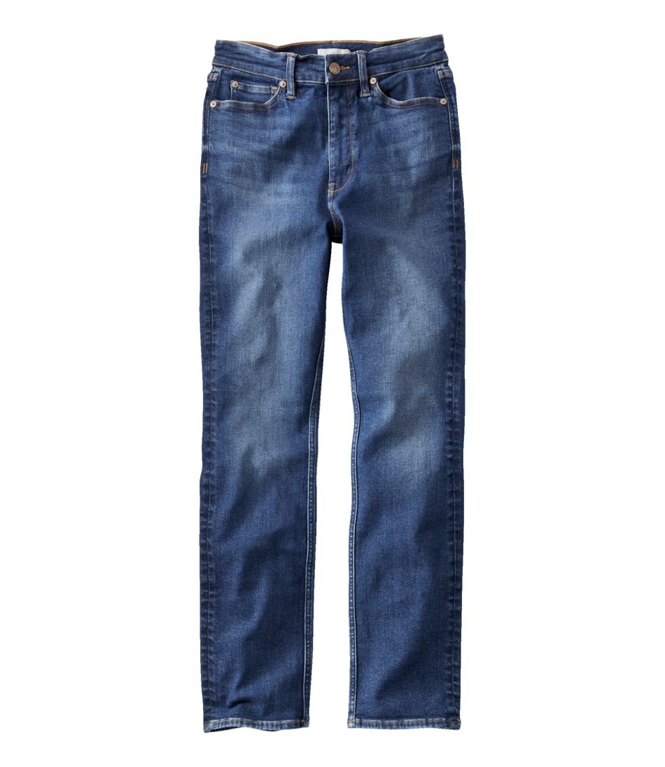 Women's Signature Super Stretch Jeans, High-Rise Skinny-Leg Ankle L.L.Bean Premium