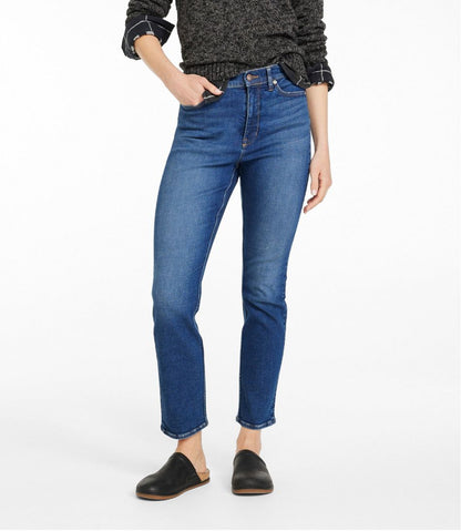 Women's Signature Super Stretch Jeans, High-Rise Skinny-Leg Ankle L.L.Bean Premium