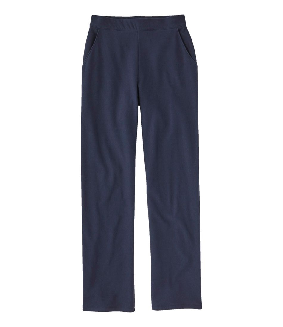 Women's Perfect Fit Pants, Fleece-Backed Straight-Leg L.L.Bean Essential