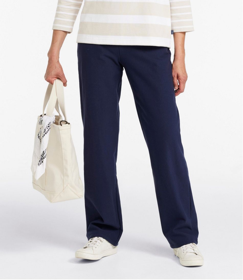 Women's Perfect Fit Pants, Fleece-Backed Straight-Leg L.L.Bean Essential