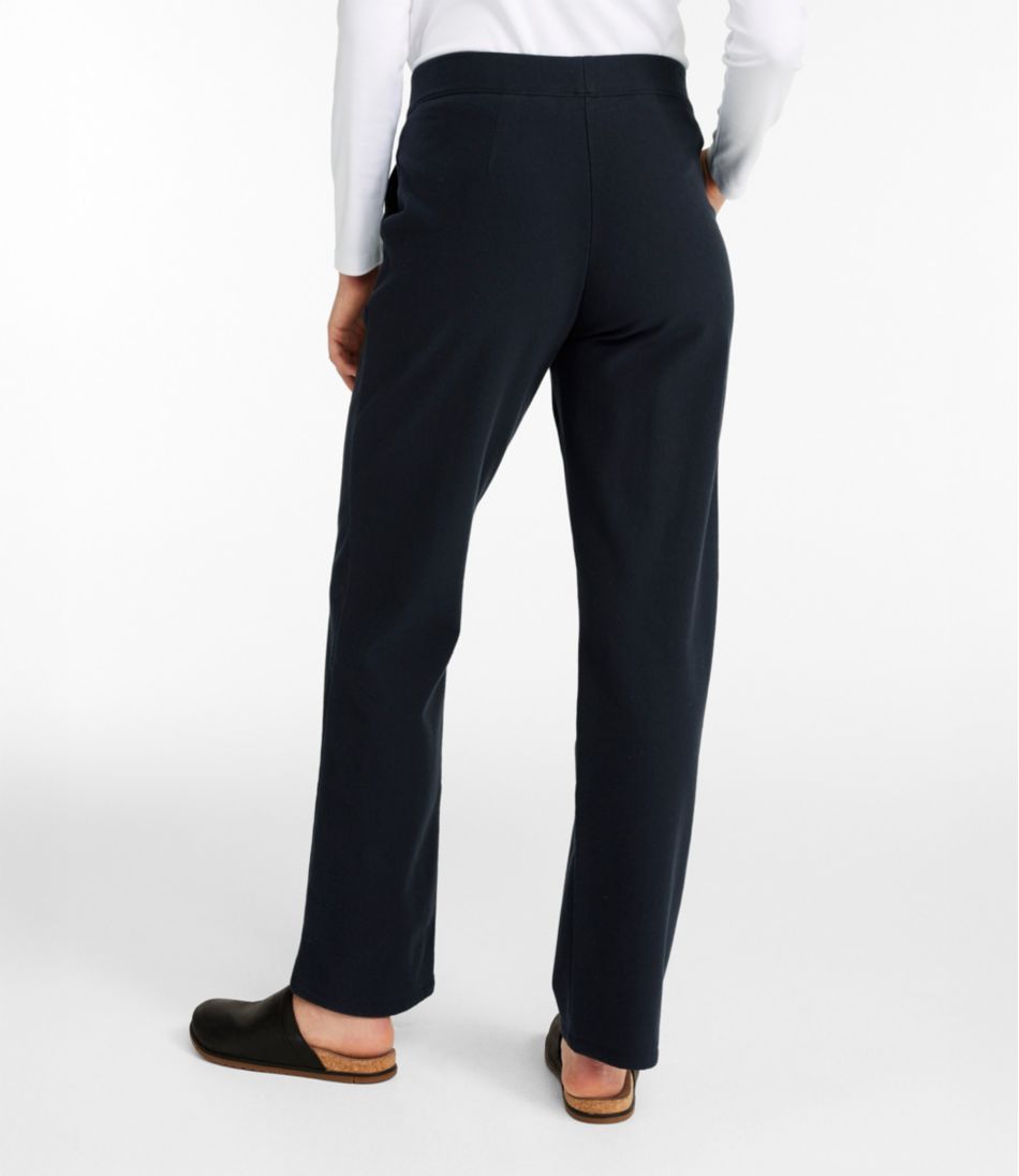 Women's Perfect Fit Pants, Fleece-Backed Straight-Leg L.L.Bean Essential