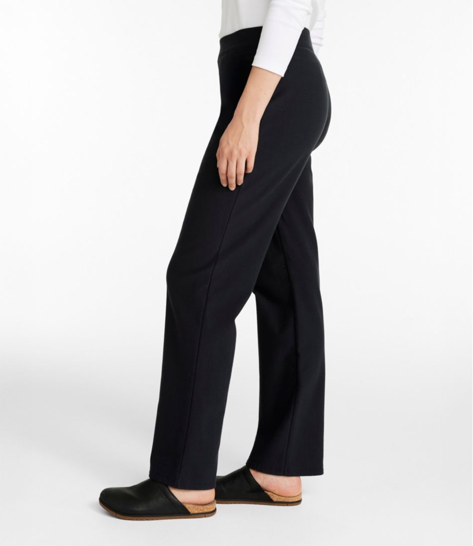 Women's Perfect Fit Pants, Fleece-Backed Straight-Leg L.L.Bean Essential