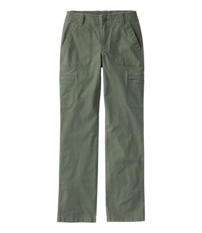 Women's 207 Vintage Cotton Canvas Pants, Mid-Rise Straight-Leg Cargo L.L.Bean Premium