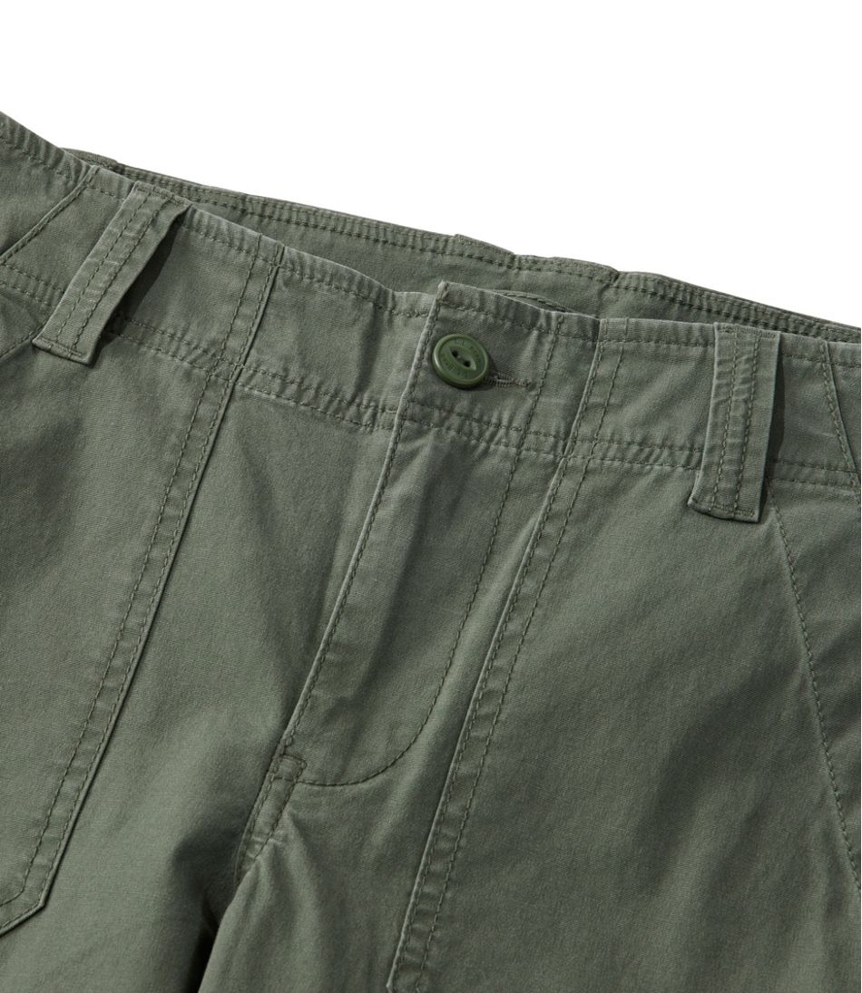Women's 207 Vintage Cotton Canvas Pants, Mid-Rise Straight-Leg Cargo L.L.Bean Premium