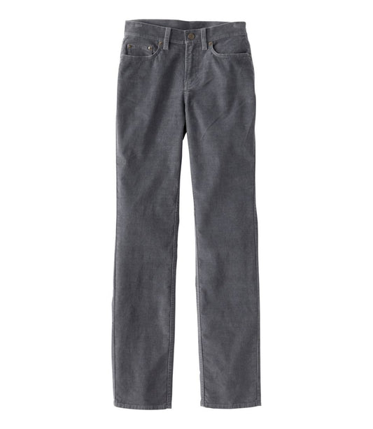 Women's BeanFlex Five-Pocket Corduroy Pants, Mid-Rise Straight-Leg L.L.Bean Featured