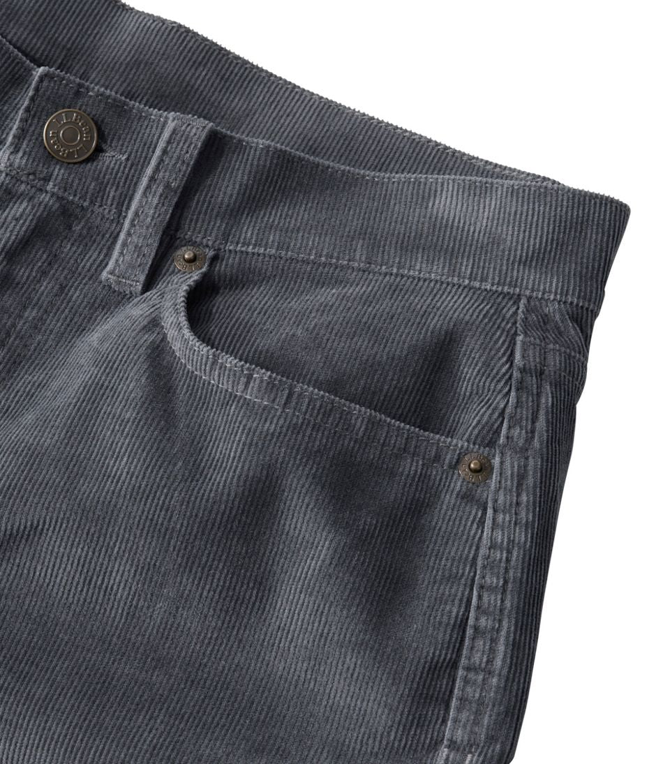 Women's BeanFlex Five-Pocket Corduroy Pants, Mid-Rise Straight-Leg L.L.Bean Featured