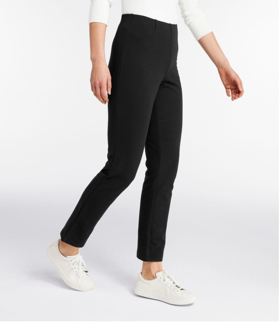 Women's Perfect Fit Pants, Fleece-Backed Slim-Leg L.L.Bean Popular