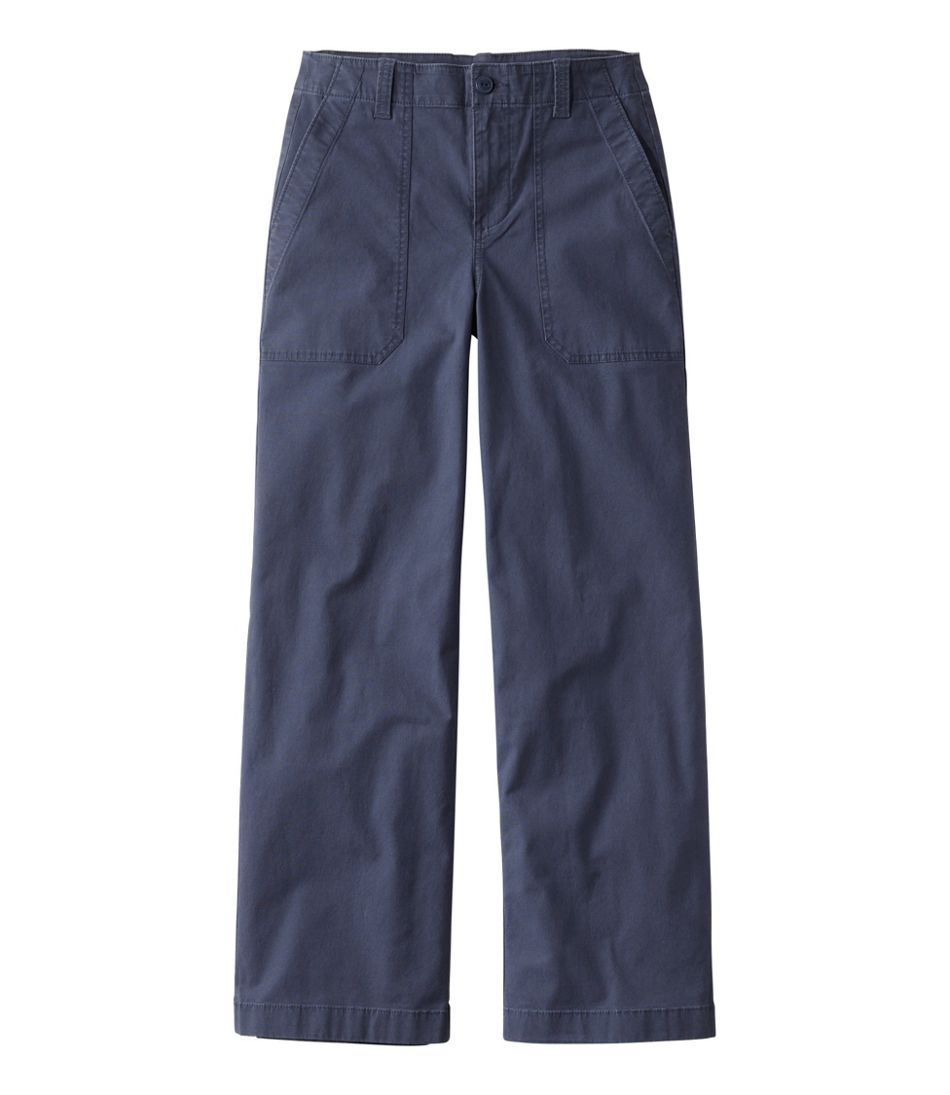Women's 207 Vintage Cotton Canvas Pants, High-Rise Wide-Leg L.L.Bean Best Seller