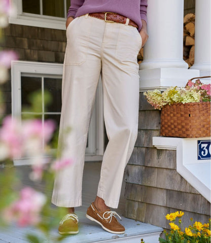 Women's 207 Vintage Cotton Canvas Pants, High-Rise Wide-Leg L.L.Bean Best Seller