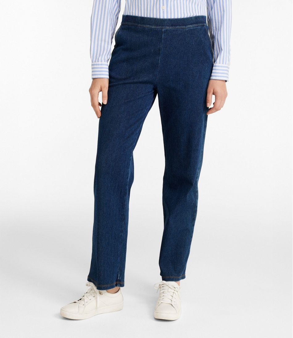 Women's Perfect Fit Pants, Denim Straight-Leg L.L.Bean Recommended