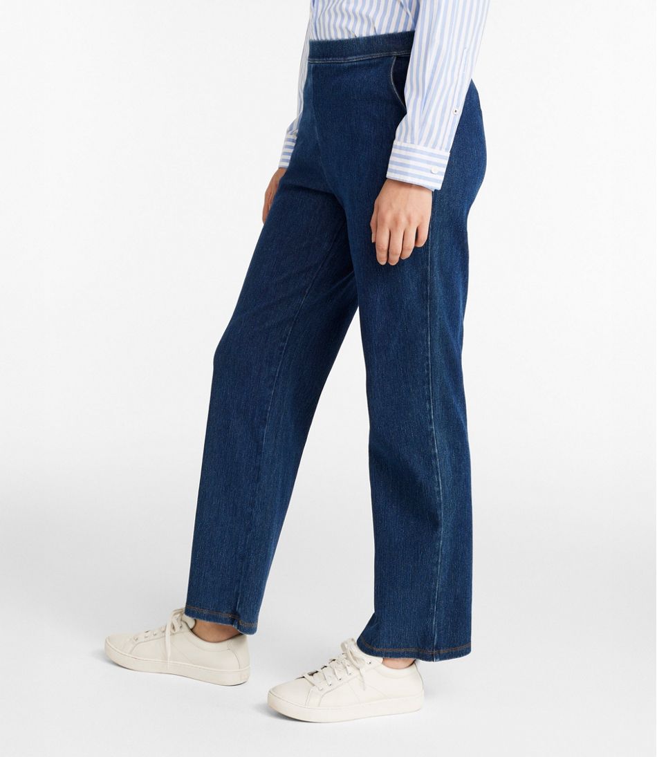 Women's Perfect Fit Pants, Denim Straight-Leg L.L.Bean Recommended