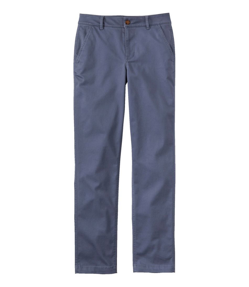 Women's Comfort Stretch Pants, Mid-Rise Straight-Leg Chino L.L.Bean Classic