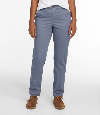 Women's Comfort Stretch Pants, Mid-Rise Straight-Leg Chino L.L.Bean Classic