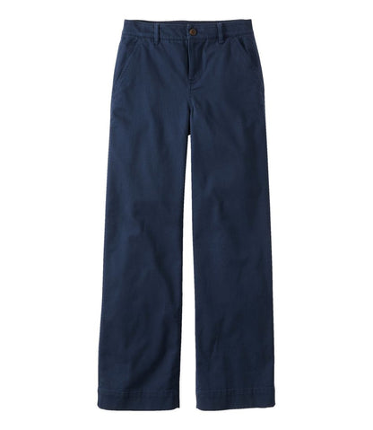 Women's Comfort Stretch Pants, Mid-Rise Wide-Leg Chino L.L.Bean Value