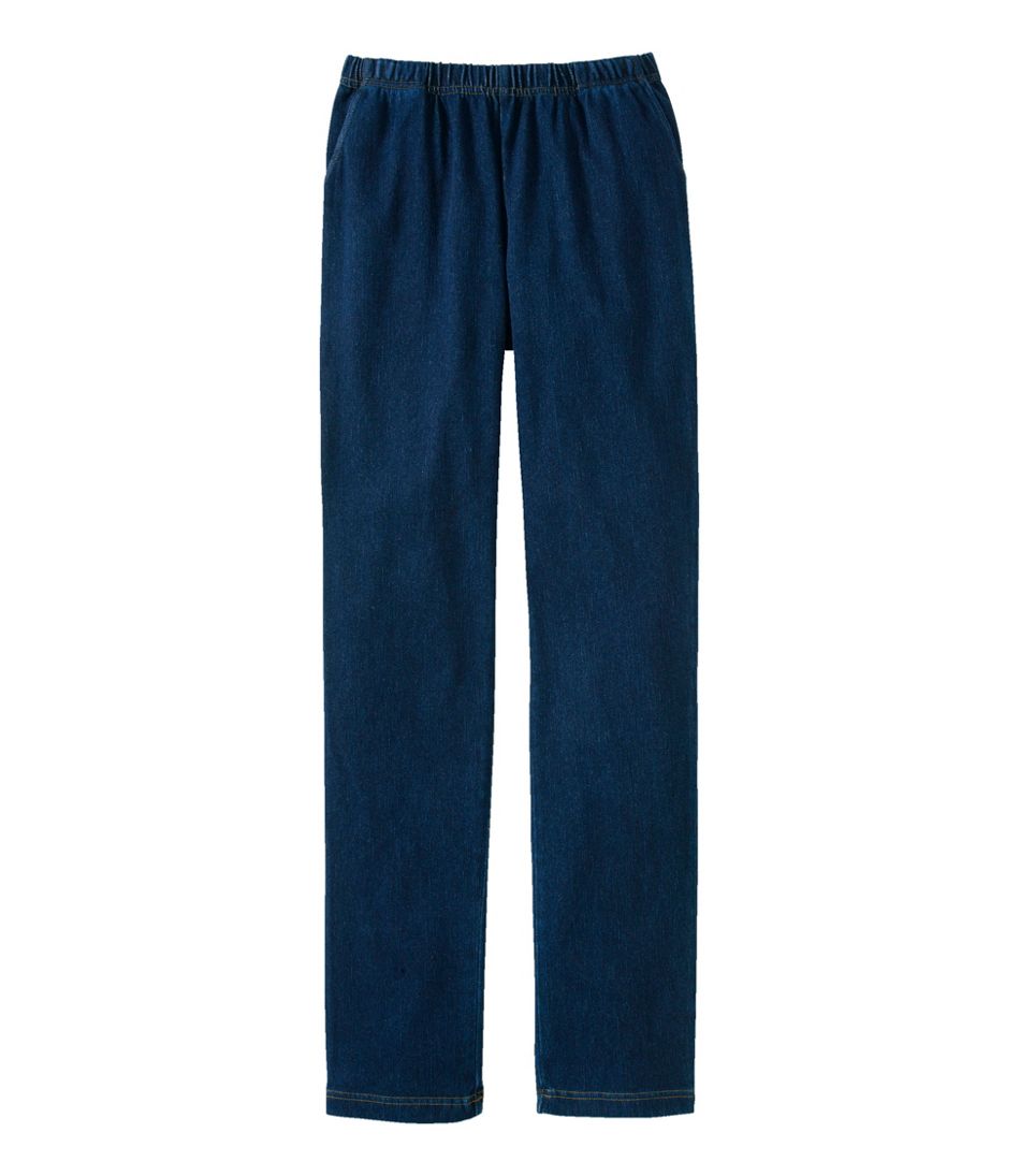 Women's Perfect Fit Pants, Denim Original Tapered Leg L.L.Bean Premium