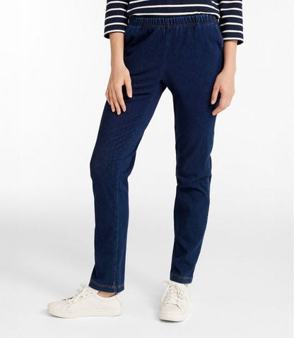 Women's Perfect Fit Pants, Denim Original Tapered Leg L.L.Bean Premium