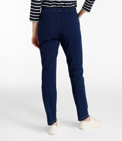 Women's Perfect Fit Pants, Denim Original Tapered Leg L.L.Bean Premium