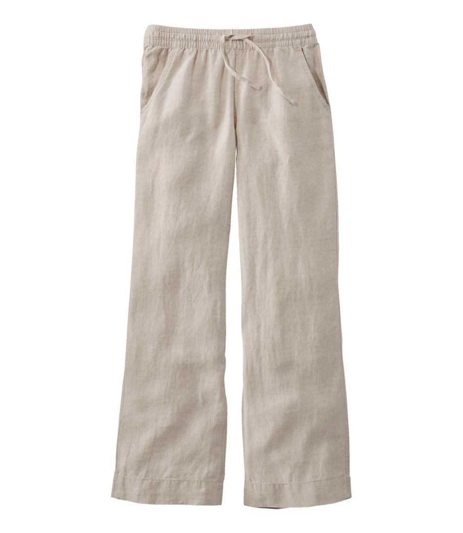 Women's Premium Washable Linen Pull-On Pants L.L.Bean Featured