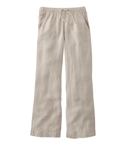 Women's Premium Washable Linen Pull-On Pants L.L.Bean Featured