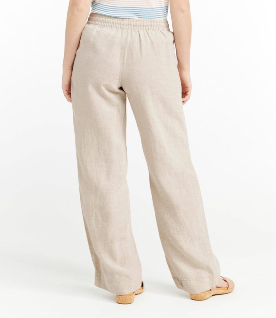 Women's Premium Washable Linen Pull-On Pants L.L.Bean Featured