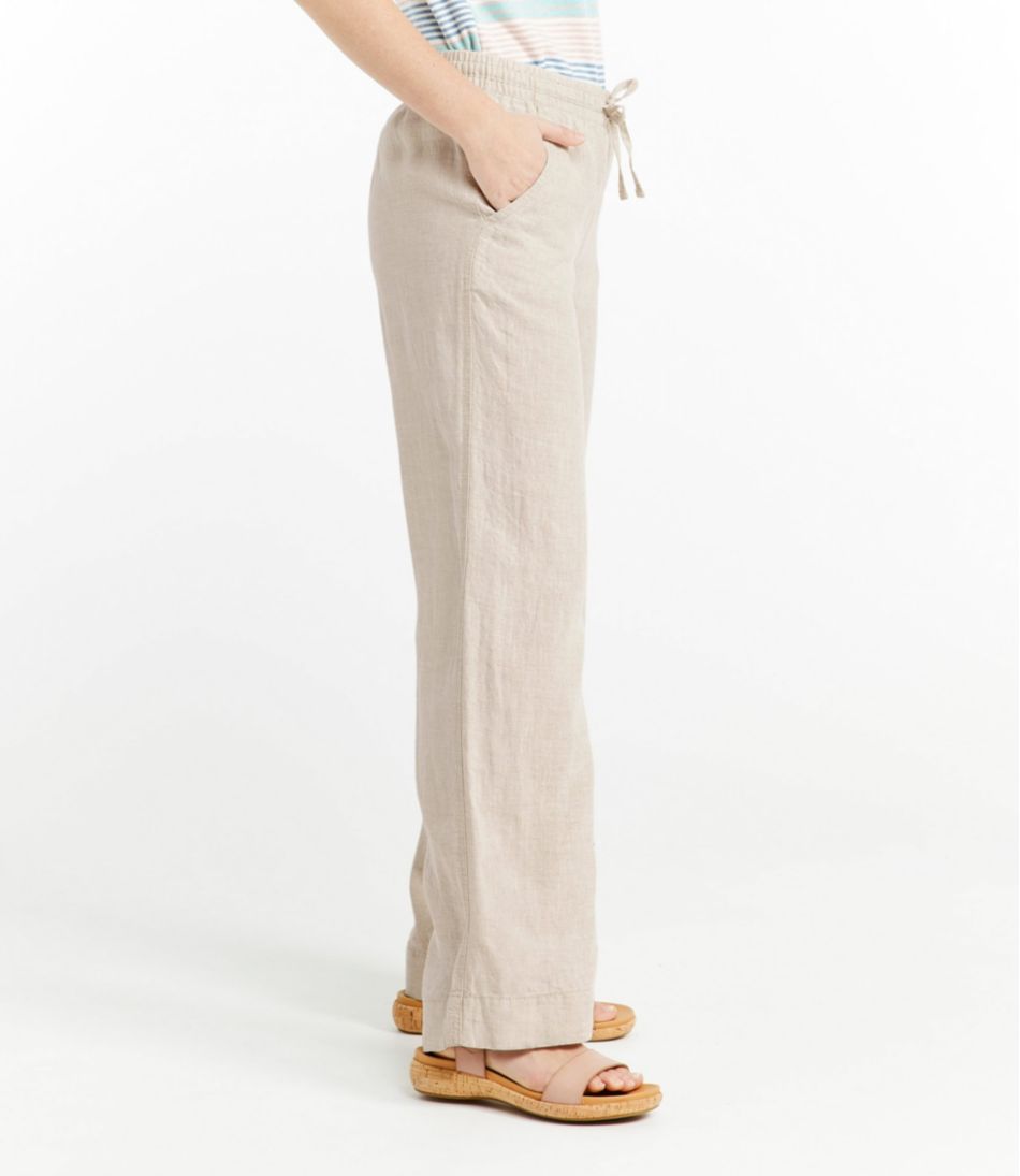 Women's Premium Washable Linen Pull-On Pants L.L.Bean Featured