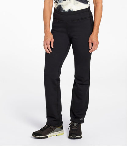 Women's PrimaLoft ThermaStretch Fleece Pants, Mid-Rise Straight-Leg L.L.Bean Top Pick