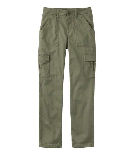 Women's Comfort Stretch Pants, Mid-Rise Straight-Leg Cargo L.L.Bean Recommended