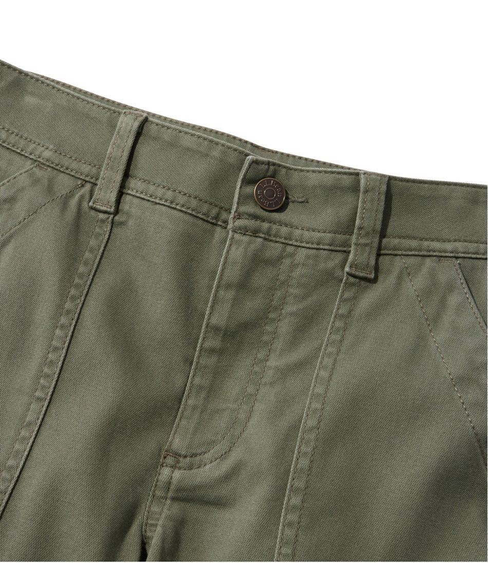 Women's Comfort Stretch Pants, Mid-Rise Straight-Leg Cargo L.L.Bean Recommended