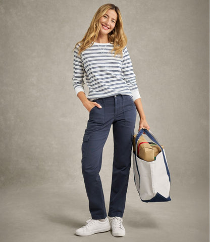Women's Comfort Stretch Pants, Mid-Rise Straight-Leg Cargo L.L.Bean Recommended