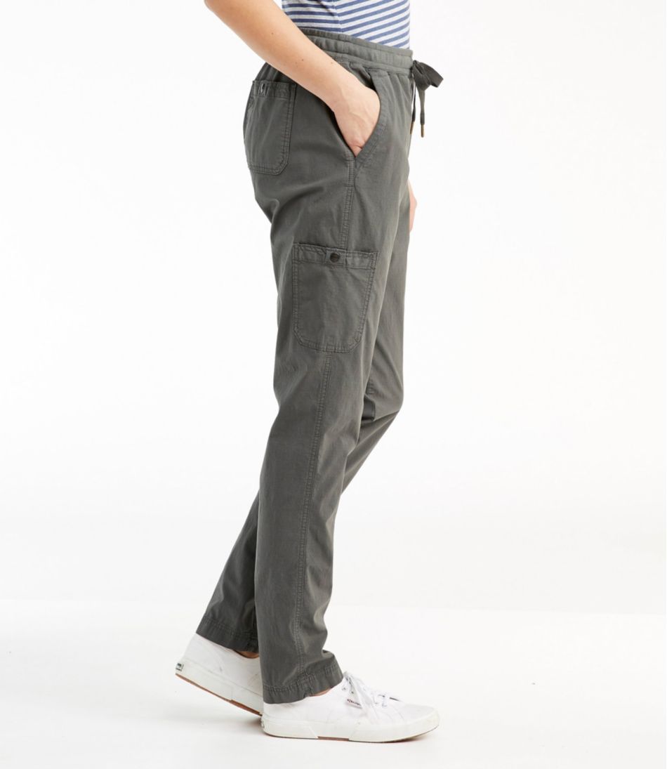 Women's Stretch Ripstop Pull-On Pants, Slim-Leg L.L.Bean Premium