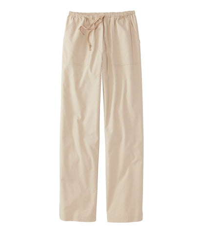 Women's Sunwashed Canvas Pants, High-Rise Straight-Leg L.L.Bean Top Pick