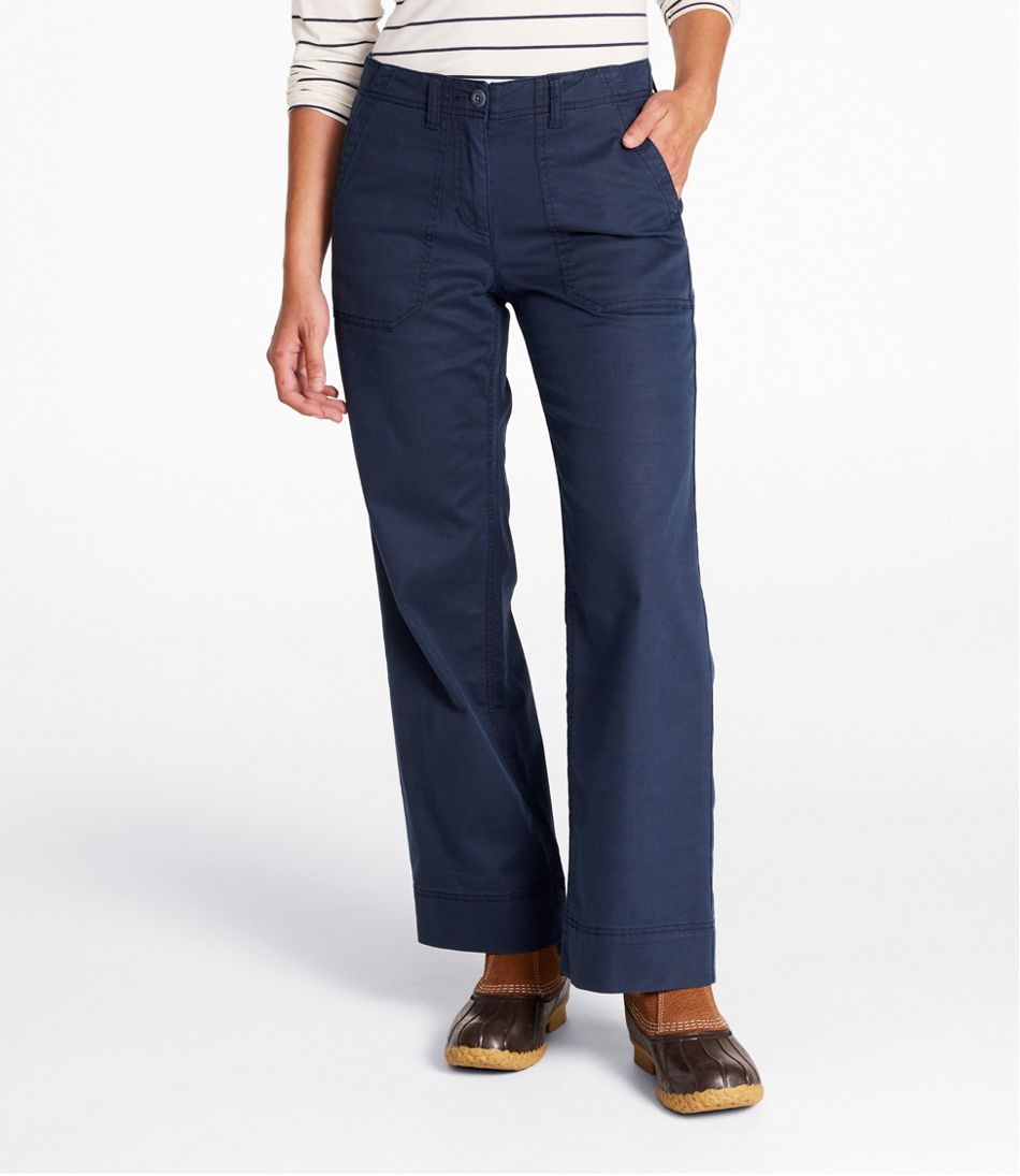 Women's Signature Utility Pants, Mid-Rise Wide-Leg Ankle-Length L.L.Bean Everyday