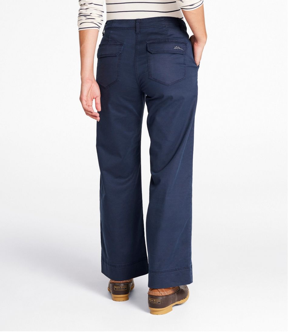 Women's Signature Utility Pants, Mid-Rise Wide-Leg Ankle-Length L.L.Bean Everyday