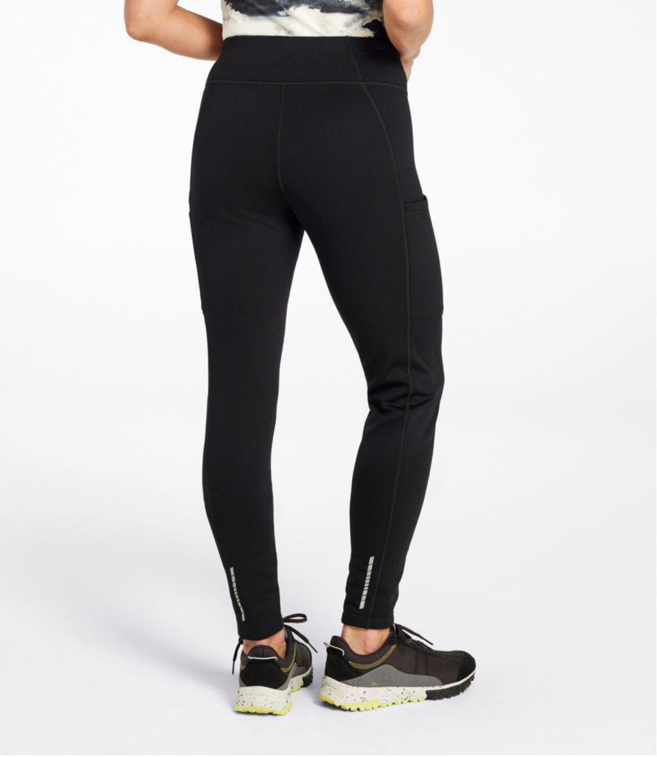 Women's PrimaLoft ThermaStretch Fleece Pocket Tights, Mid-Rise L.L.Bean Value